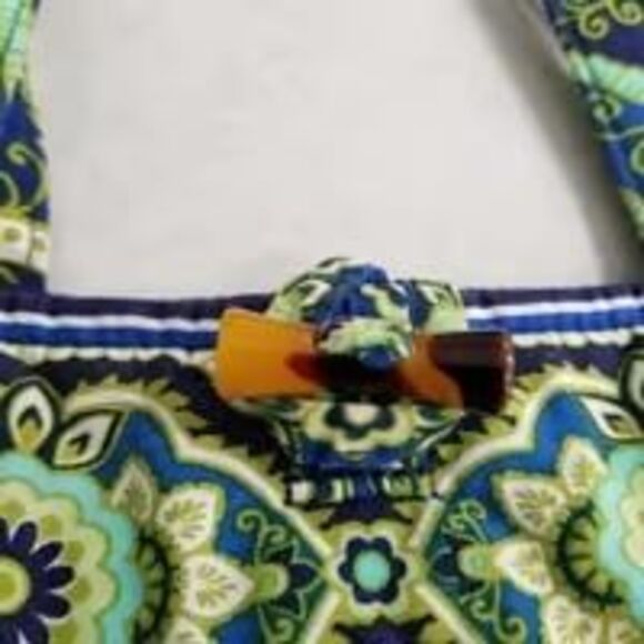Vera Bradley tote bag in the "Rhythm and Blues" pattern retired READ - Picture 7 of 11